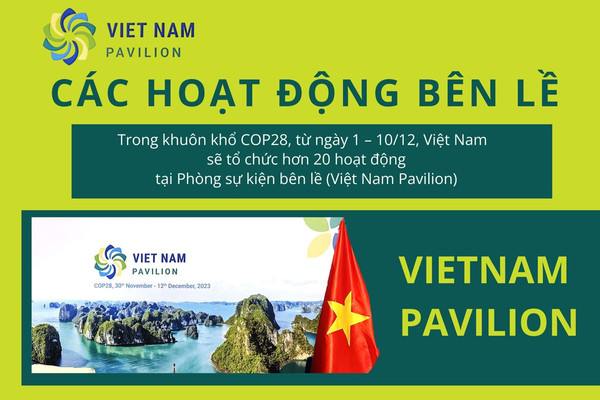 [Infographic] – COP 28: Các sự kiện được tổ chức tại Việt Nam Pavillion