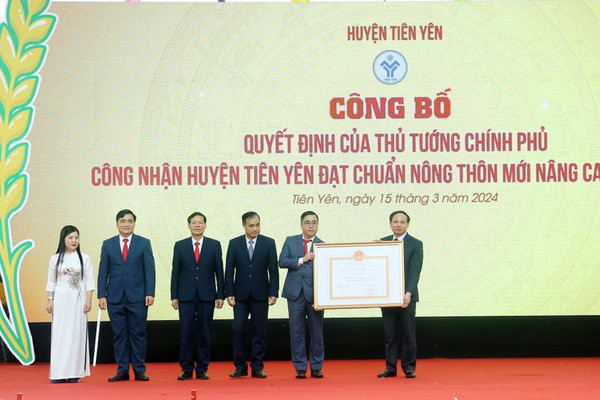 Huyện Tiên Yên (Quảng Ninh): Đón nhận đạt chuẩn nông thôn mới nâng cao