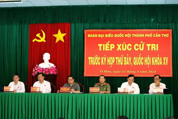 Thủ tướng Phạm Minh Chính thông tin với cử tri về tiến độ chuỗi dự án Lô B - Ô Môn