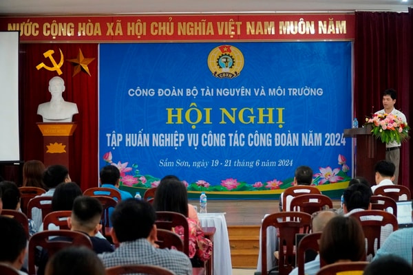 Công đoàn Bộ TN&MT tổ chức Hội nghị Tập huấn nghiệp vụ công tác Công đoàn năm 2024