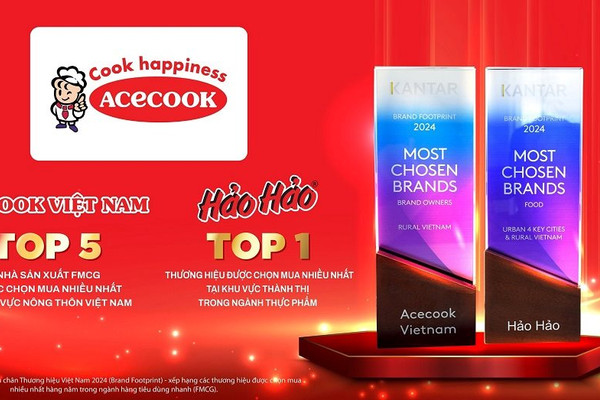 Acecook Việt Nam và Hảo Hảo giữ vững Top thương hiệu Nhà sản xuất FMCG được chọn mua nhiều nhất