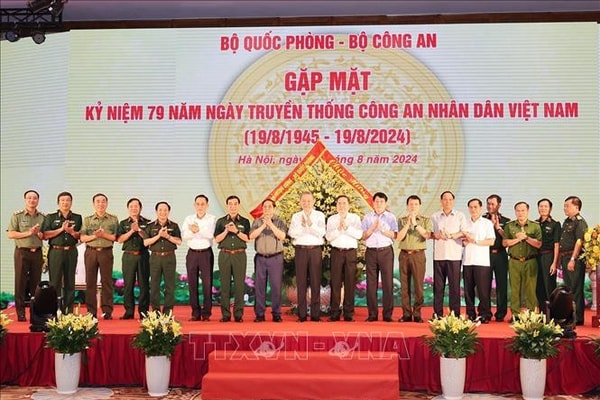 Quân ủy Trung ương, Bộ Quốc phòng gặp mặt Kỷ niệm 79 năm Ngày truyền thống Công an nhân dân