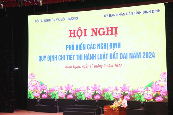 Bộ TN&MT phổ biến các Nghị định quy định chi tiết thi hành Luật Đất đai tại tỉnh Bình Định