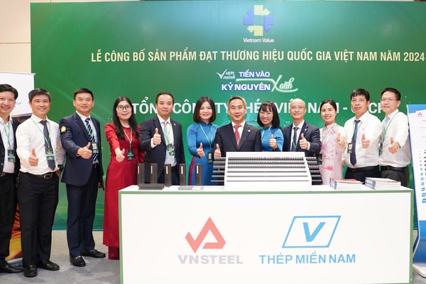 Thép Miền Nam /V/ đạt Thương hiệu Quốc gia năm 2024