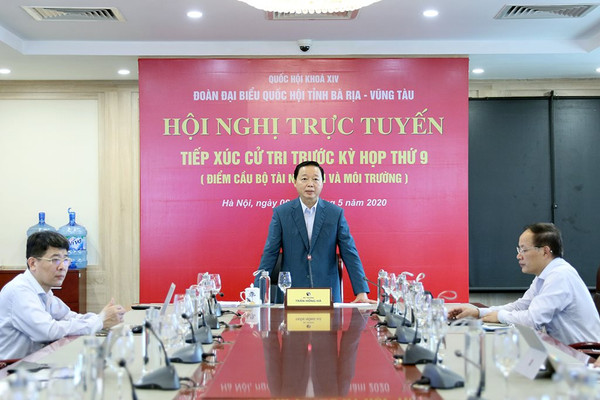 Bộ trưởng Trần Hồng Hà tiếp xúc cử tri trước Kỳ họp thứ 9