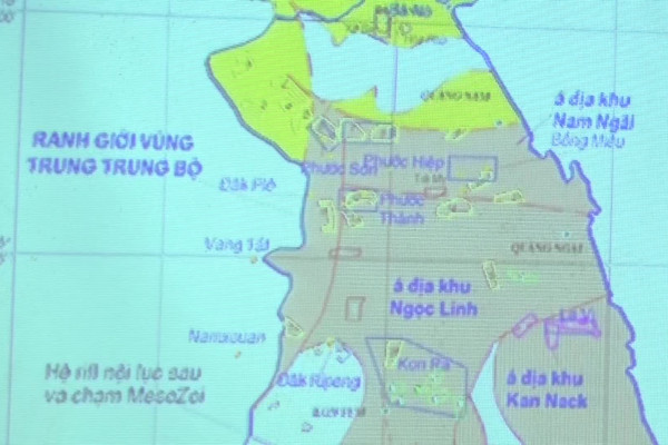 Điều tra đánh giá tổng thể tài nguyên khoáng sản vùng Trung Trung Bộ