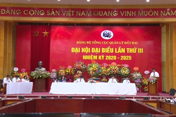 Đại hội đại biểu Đảng bộ Tổng cục Quản lý đất đai nhiệm kỳ 2020 – 2025