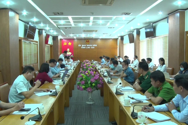 Đoàn công tác BCĐ Quốc gia về phòng chống thiên tai làm việc với tỉnh Lào Cai