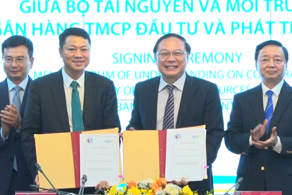 Bộ Tài nguyên và Môi trường và BIDV ký kết thúc đẩy tài chính xanh