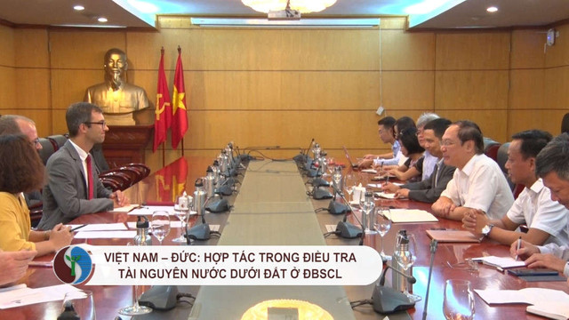 Việt Nam – Đức: Hợp tác trong điều tra tài nguyên nước dưới đất ở ĐBSCL