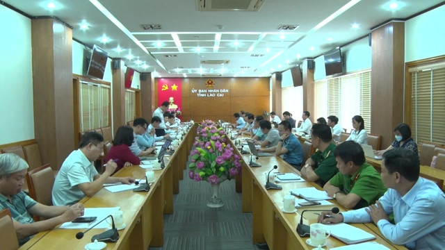 Đoàn công tác BCĐ Quốc gia về phòng chống thiên tai làm việc với tỉnh Lào Cai