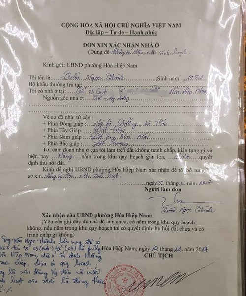 Vụ giả mạo chữ ký Chủ tịch để hợp thức hóa nhà trái phép ở quận Liên Chiểu, Đà Nẵng: Buộc thôi việc, cho kiểm điểm trước dân