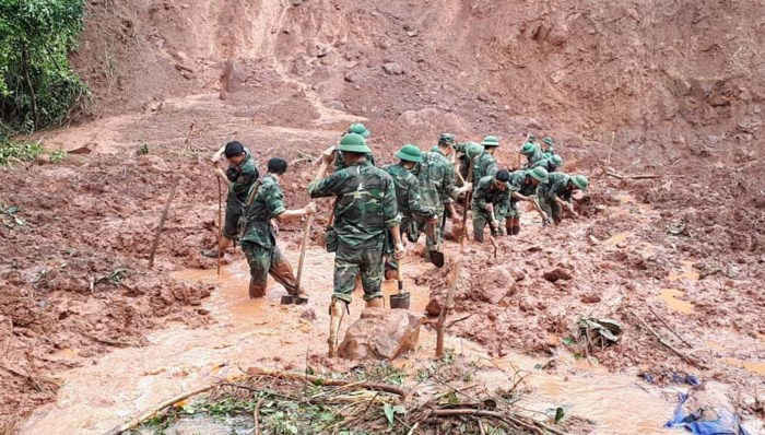 Lai Châu: Tập trung tìm kiếm người mất tích và khắc phục hậu quả mưa lũ