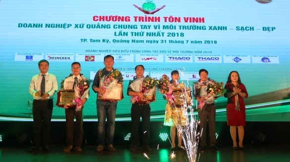 Quảng Nam: Tôn vinh 09 doanh nghiệp chung tay bảo vệ môi trường