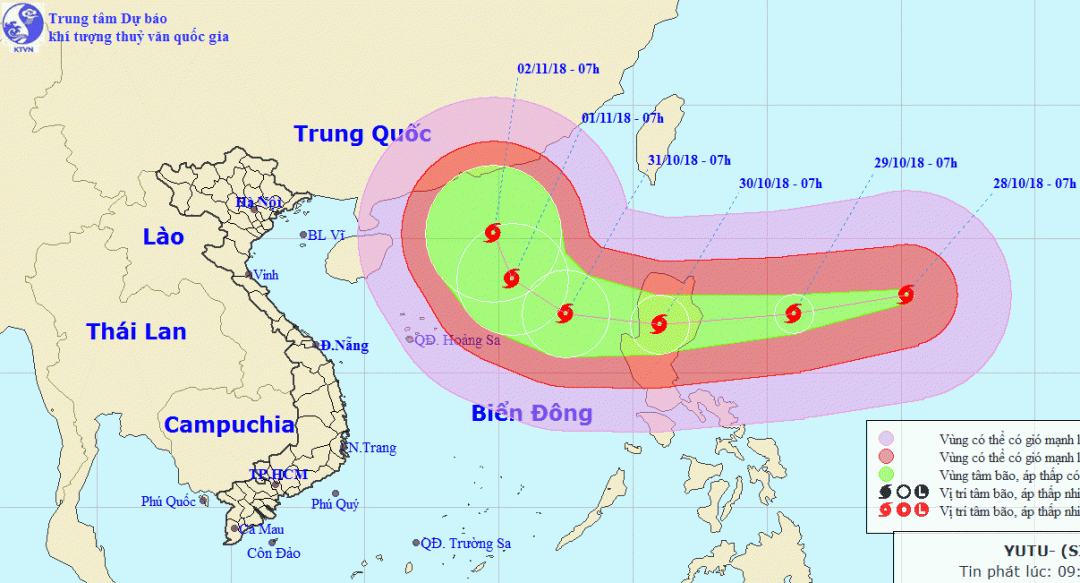 Đề phòng siêu bão cấp 16 đang tiến gần biển Đông