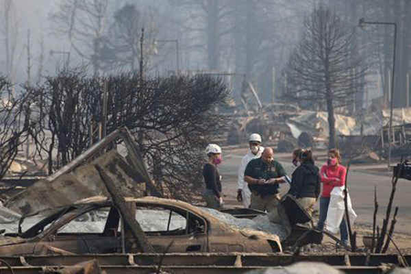Mỹ: Số người mất tích trong vụ cháy rừng nguy hiểm nhất ở California giảm xuống còn 25 người