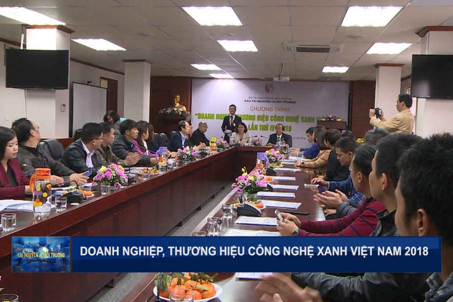 Doanh nghiệp, thương hiệu công nghệ xanh Việt Nam năm 2018