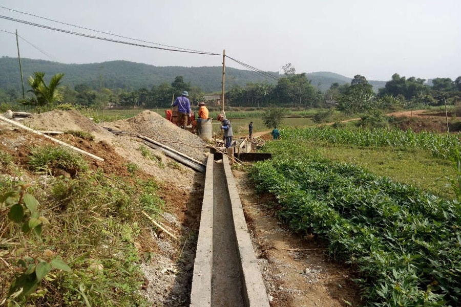 Huyện Lạc Thủy (Hòa Bình): Tập trung xây dựng, cải tạo hệ thống thủy lợi phục vụ sản xuất