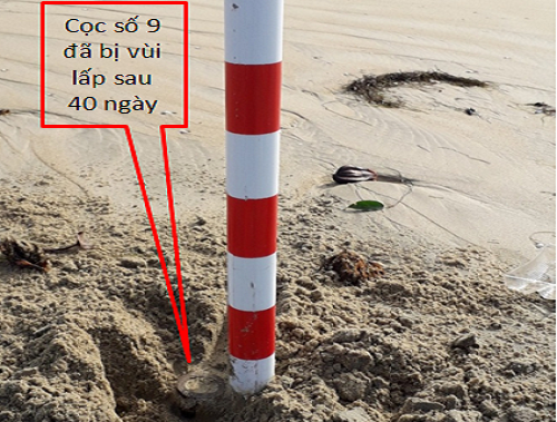 Chưa thể nhận định được quy luật phát triển của cồn cát mới nổi trên biển Cửa Đại