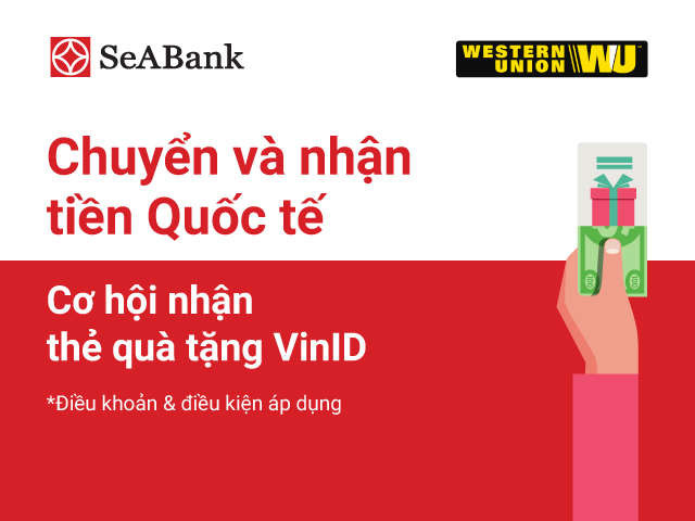 Giao dịch Western Union nhận ngay thẻ VIND trị giá lên đến 10 triệu đồng