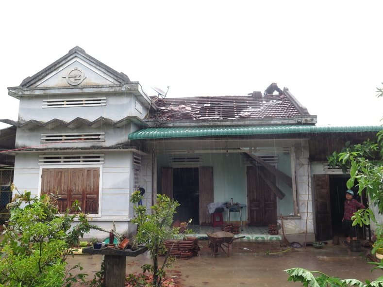 Nhiều địa phương trên địa bàn Quảng Ngãi thiệt hại nặng do bão số 5