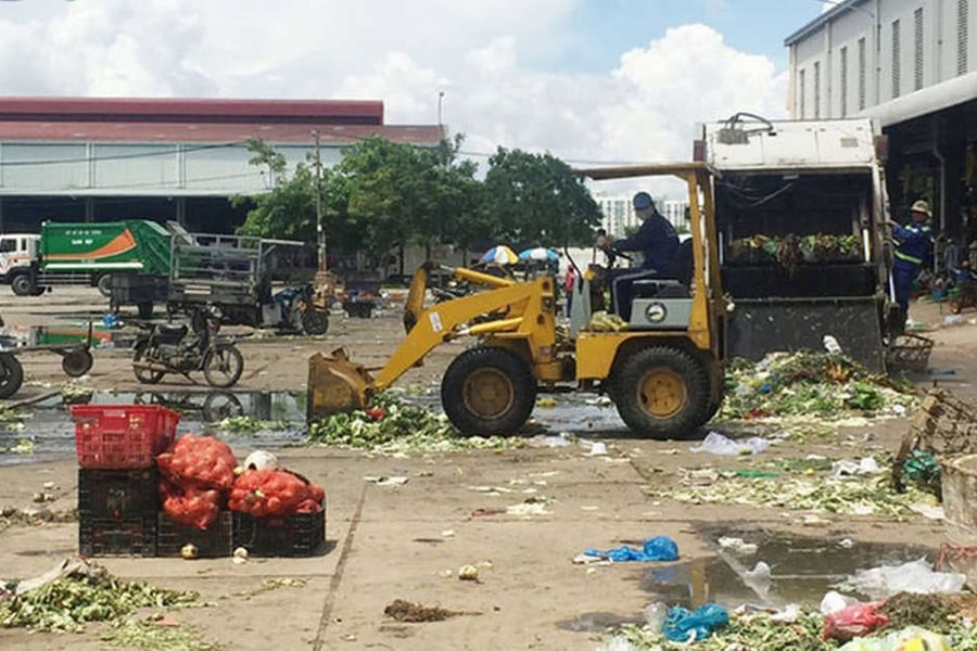 TP.HCM vận động chợ đầu mối bỏ rác đúng quy định