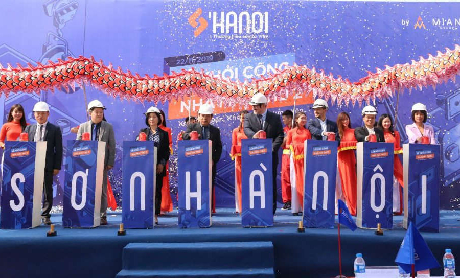 Sơn Hà Nội khởi công nhà máy sản xuất thứ 2 theo tiêu chuẩn châu Âu