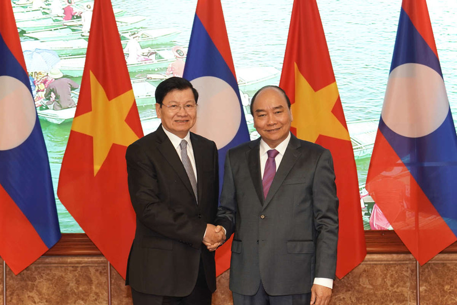 Hai Thủ tướng Việt Nam, Lào đồng chủ trì kỳ họp Ủy ban liên Chính phủ hai nước