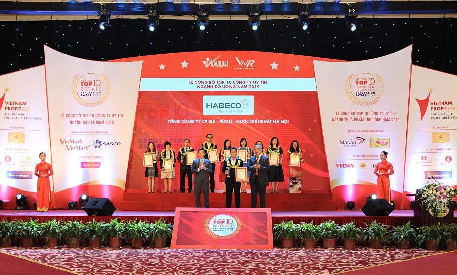  ​​​​​​​HABECO khẳng định vị thế trong ngành Thực phẩm – Đồ uống Việt Nam 2019