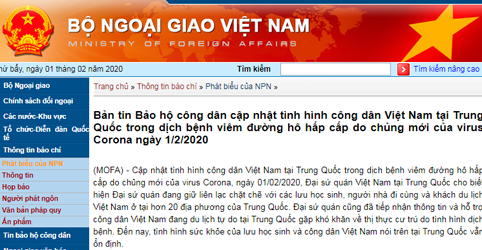 Bộ Ngoại giao thông tin về tình hình công dân Việt Nam tại Trung Quốc