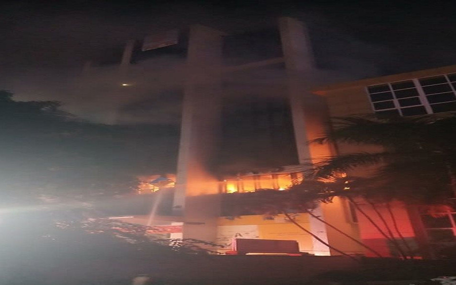TP. Thanh Hóa: Cháy tòa nhà dầu khí, 14 người thương vong