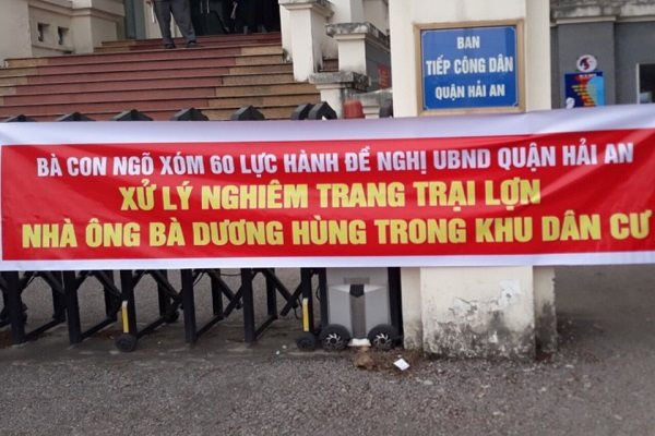 Hải Phòng: Gia trại lợn “tra tấn” khu dân cư tại phường Đằng Lâm 