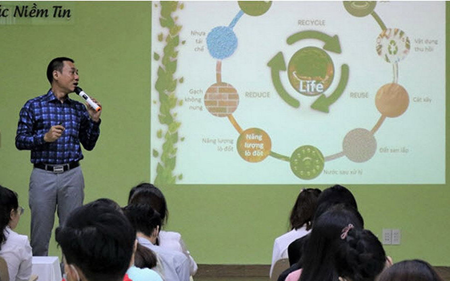 Mô hình truyền thông về bảo vệ môi trường tại Nhà máy Sài Gòn Xanh