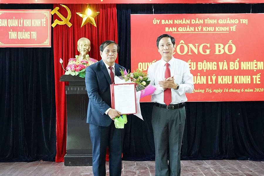 Công quyết định bổ nhiệm Trưởng Ban Quản lý Khu kinh tế tỉnh Quảng Trị