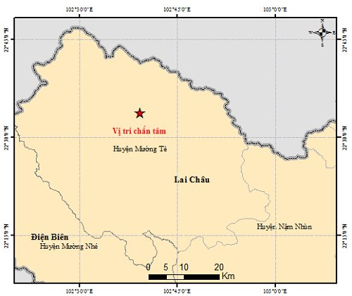 Lai Châu: Động đất gây thiệt hại trên 3 tỷ đồng