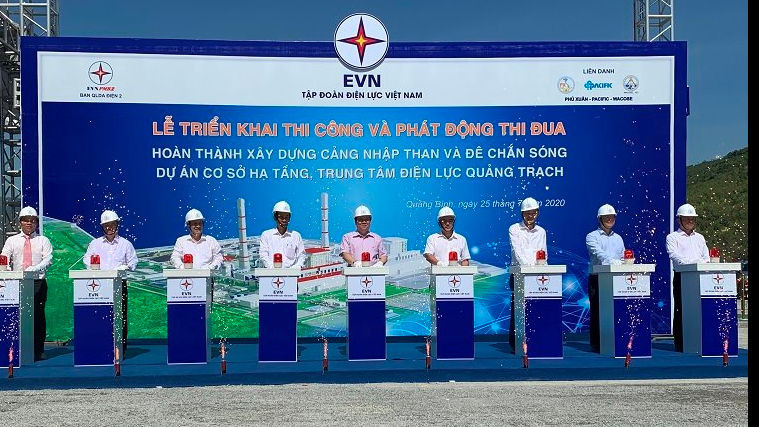 Phát động thi đua hoàn thành Dự án cơ sở hạ tầng Trung tâm Điện lực Quảng Bình