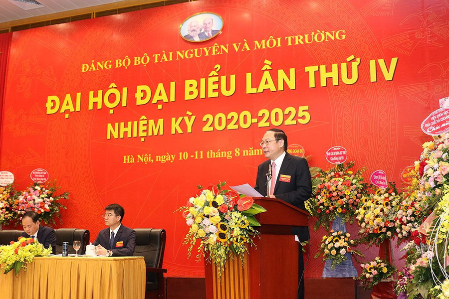 Đại hội Đại biểu Đảng bộ Bộ TN&MT lần thứ IV, nhiệm kỳ 2020-2025 thành công tốt đẹp