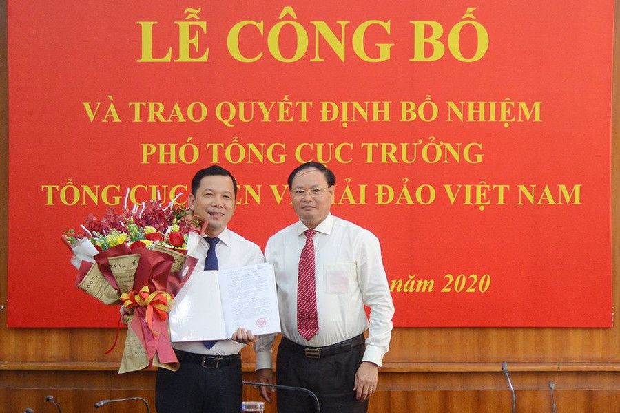 Bổ nhiệm ông Trương Đức Trí giữ chức Phó Tổng cục trưởng Tổng cục Biển và Hải đảo Việt Nam