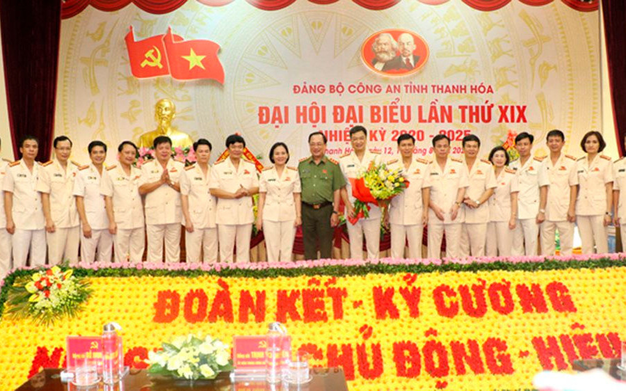 Đại hội Đại biểu Đảng bộ Công an tỉnh Thanh Hoá lần thứ XIX thành công tốt đẹp