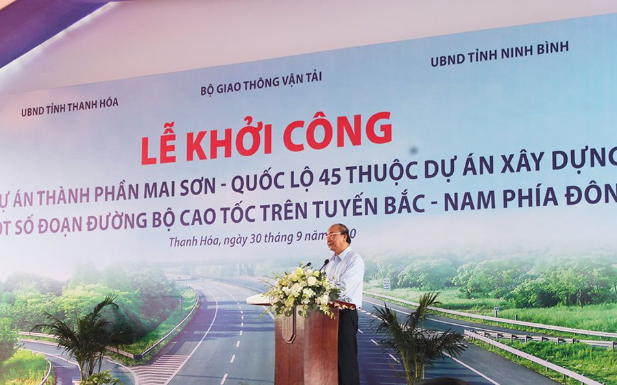 Thủ tướng Nguyễn Xuân Phúc dự Lễ khởi công Dự án cao tốc Mai Sơn - Quốc lộ 45