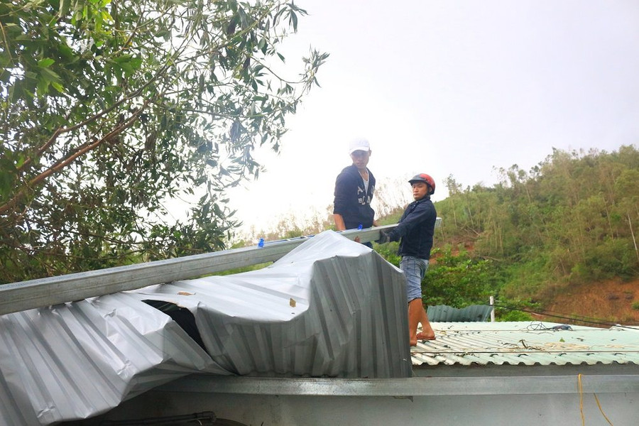 Đà Nẵng: Giúp dân lợp nhà miễn phí sau bão