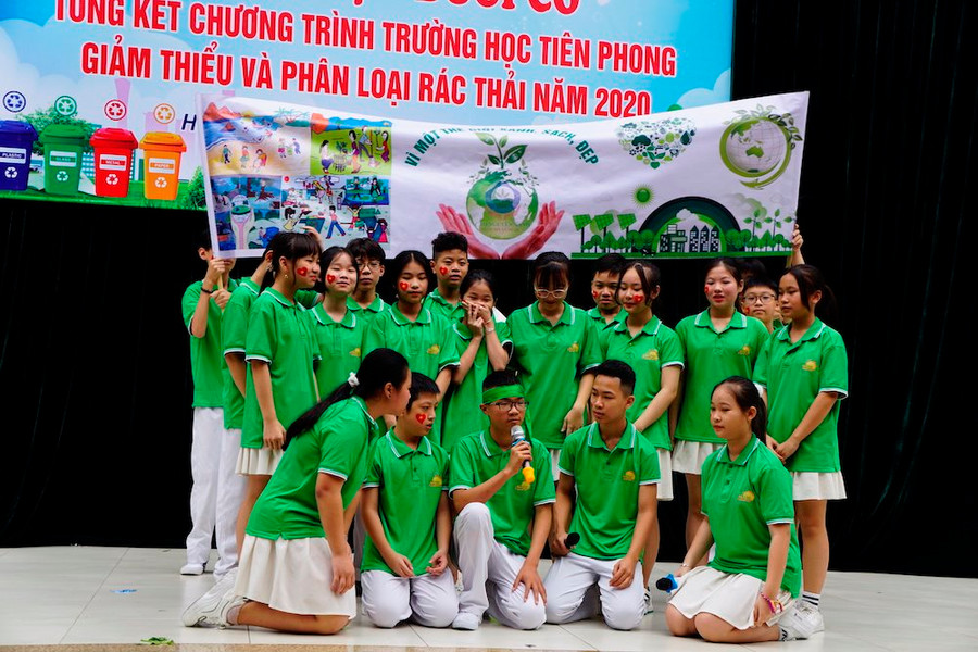 Hà Nội: Trường học tại quận Hoàn Kiếm tiên phong giảm thiểu và phân loại rác
