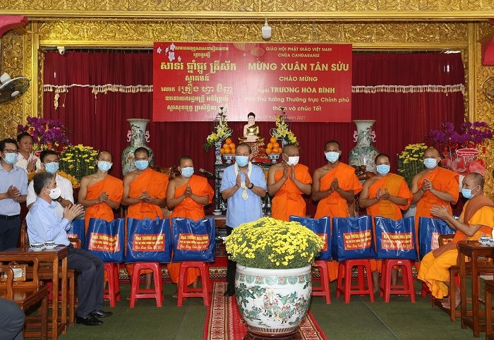 Phó Thủ tướng Trương Hòa Bình thăm, chúc Tết chư tăng, Phật tử Nam tông Khmer 