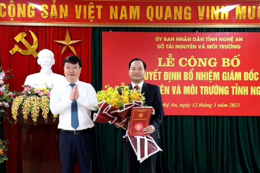 Nghệ An: Có tân giám đốc Sở TN&MT