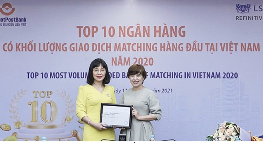 LienVietPostBank lọt Top 10 Ngân hàng có khối lượng giao dịch Matching lớn nhất thị trường ngoại hối Việt Nam 2020
