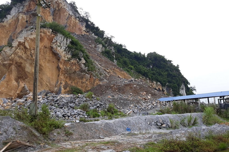 Thanh Hóa: Tai nạn ở mỏ đá Công ty Sinh Vượng, một công nhân tử vong
