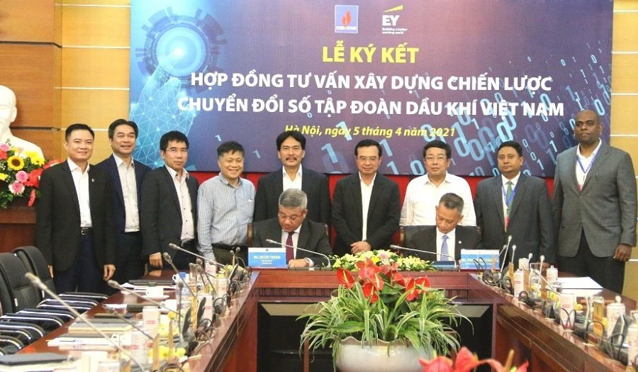 Petrovietnam và EY Việt Nam ký kết hợp đồng tư vấn xây dựng chiến lược chuyển đổi số