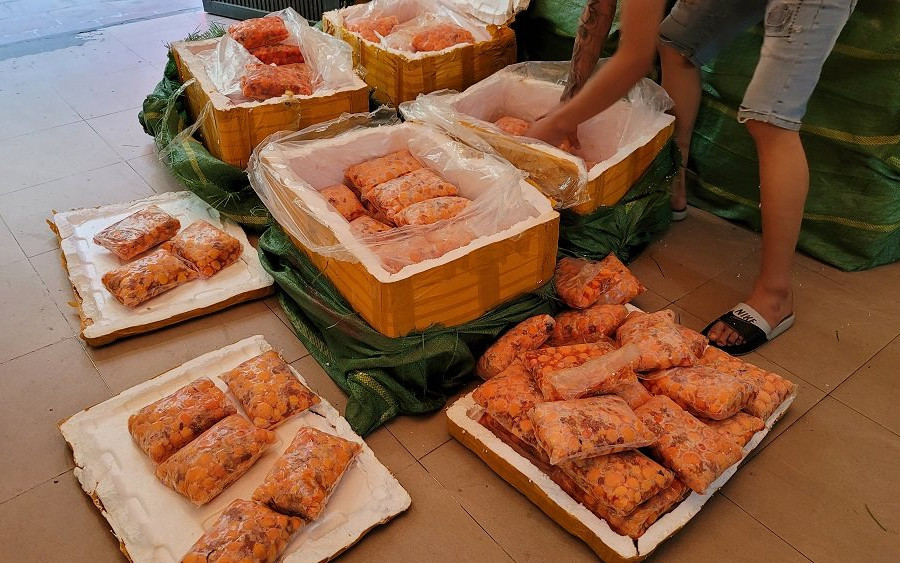  Quản lý thị trường Hà Nội phát hiện 600kg tràng trứng gà non không rõ nguồn gốc