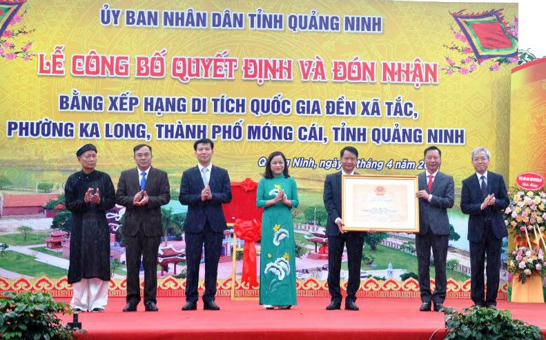 Quảng Ninh: Công bố quyết định xếp hạng di tích Quốc gia đền Xã Tắc
