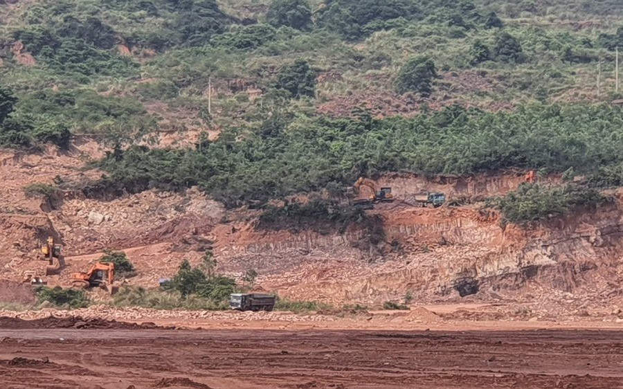 Nghi Sơn (Thanh Hóa): Công ty Công Thanh tiếp tục vi phạm trong khai thác khoáng sản